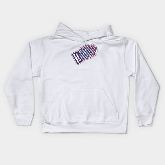 First Down Giants! Kids Hoodie by Rad Love